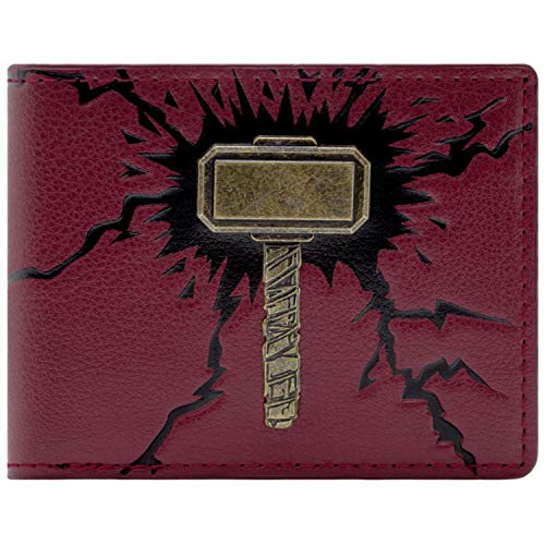 Cartera de Marvel Thor Martillo 3D Rojo
