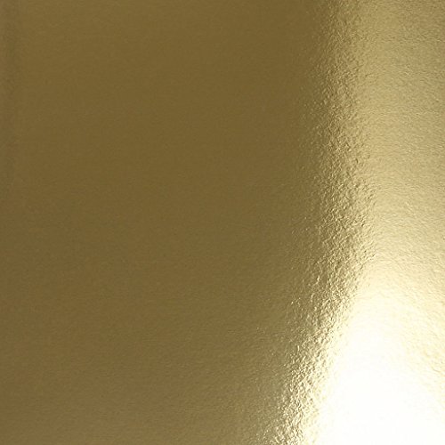 Cartulina metálica, A4, 21 x 30 cm, 280 g, color dorado, 10 hojas
