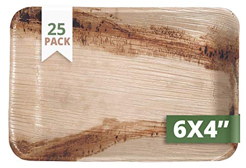 CaterEco 712166789070 - Platos rectangulares (25 unidades)