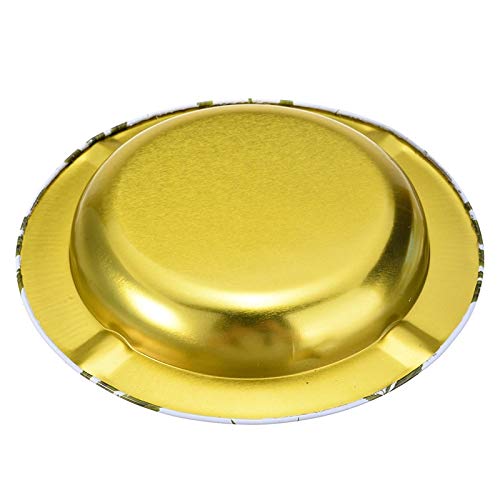 Cenicero 135Mm Cenicero Redondo De Metal Cenicero De Cigarro Hojalata Cigarrillo Cenicero Soporte para Pipa De Fumar Suministros De Oficina En Casa