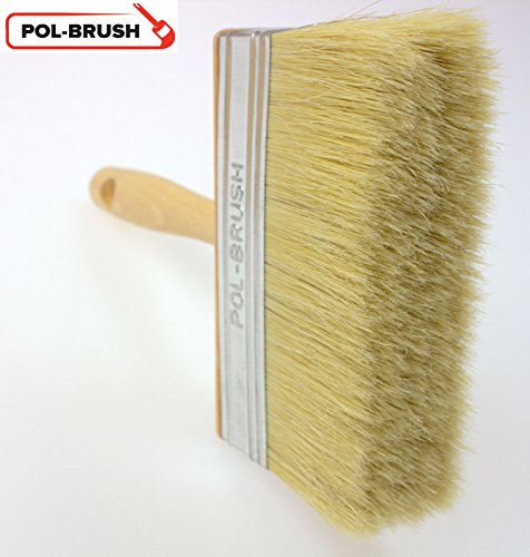 Cepillo de cerdas naturales para empapelado, pintura y vallas, Natural Bristle Hair, 40x140