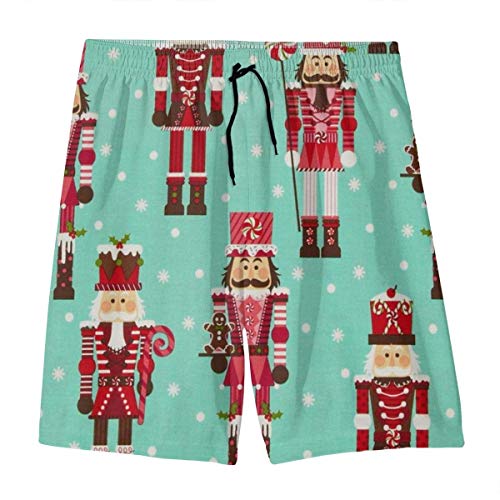 CGHD Bañador Tipo Cascanueces con Figura de Soldado para Adolescentes, Pantalones Cortos de Playa de Secado rápido con Bolsillos Laterales