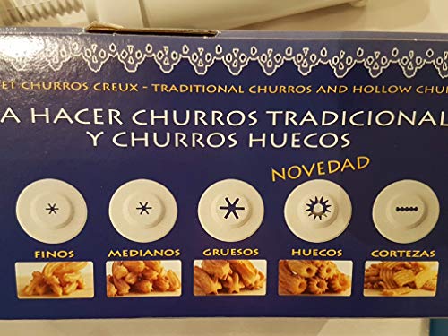 Churrera de plástico marca Bernar - presión a rosca - (Blanco)
