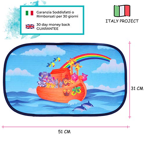 Ciaciu® Parasol Coche Infantil Lateral Electrostático Autoadhesivo, Parasol Coche Protección Rayos UV, Parasol Coche Bebé sin Ventosas, Para Niños y Mascotas, Fácil Instalación, Ventanas Traseras