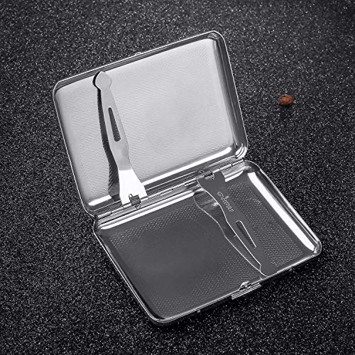 Cigarrillo Caja de Cigarrillos de Metal para 20 Cigarrillos, Caja de Cigarrillos Antiguos con Aspecto Elegante Grabado y cualidades Especiales (SS)