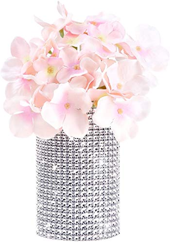 Cinta de malla de diamantes de imitación acrílico para tartas de boda, decoración de cumpleaños, baby shower, suministros de fiesta, artes y manualidades,10 yardas, 8 filas, 2 rollos (oro y plata)