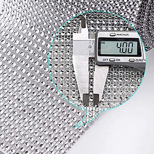 Cinta de malla de diamantes de imitación acrílico para tartas de boda, decoración de cumpleaños, baby shower, suministros de fiesta, artes y manualidades,10 yardas, 8 filas, 2 rollos (oro y plata)