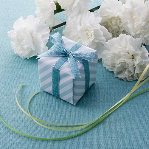 Cinta de Organza 6 Piezas 25 Yard 20mm Wide Glitter Trimmings Cintas decorativas para DIY embalaje de regalo Bodas Fiestas Cumpleaños