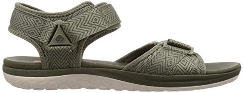 Clarks Step Beat Sun, Abierta Sandalias Punta Cerrada, Verde (Dusty Olive Dusty Olive), 41.5 EU