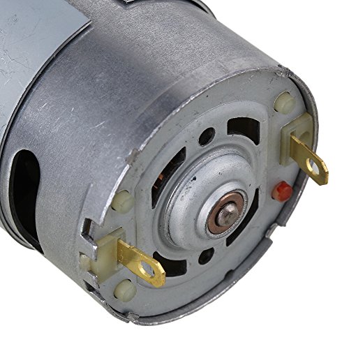 CNBTR Cuadrado Alta Velocidad de par Reducir 12 V eléctrico DC Gear Motor con Metal Orientado Box