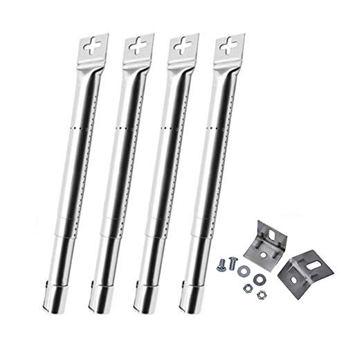 Cocina Colador Quemadores de tubo de cocina reemplazo 4PCS Parrilla tubo Quemadores escalable Parrilla de gas universal de reemplazo de acero inoxidable