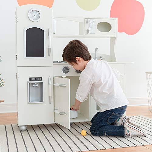 Cocina de juguete grande de madera blanca de Teamson Kids TD-11414W
