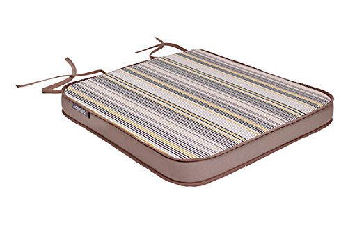 Cojin Asiento Dralon (Set 2U) Rayas/Taupe