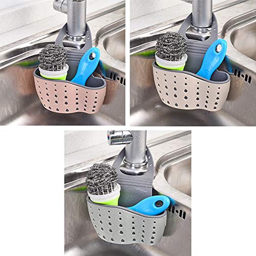 Coladores/Colador Colador colgante - Colador de plástico Utensilios de cocina Rack de almacenamiento Fregadero creativo Almacenamiento Bolso colgante for fregadero de cocina Escurridor