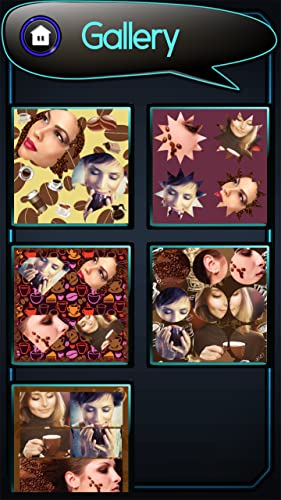 Collage de fotos de café