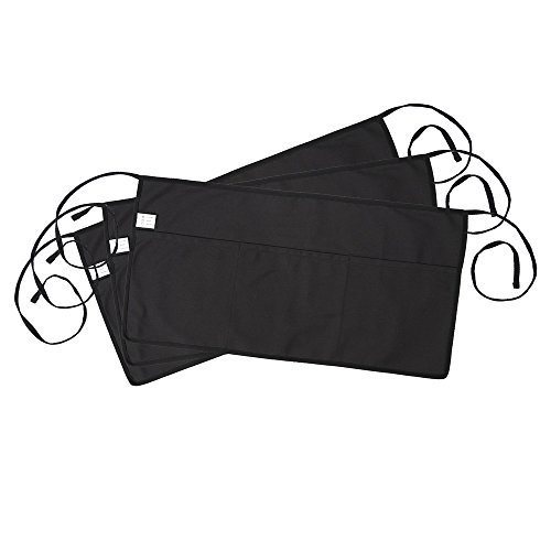 Conda – Pack 3 corto taille schürze Delantales Cortos con 3 bolsillos - para artistas, cocineros, camareros, manualidades o jardinería