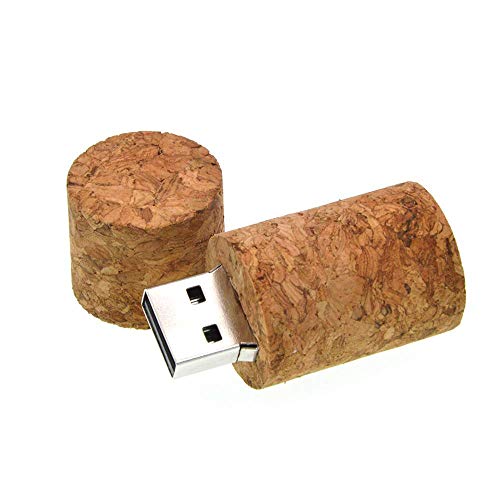 Corcho Botella De Vino 32 GB - Memoria Almacenamiento de Datos – USB Flash Pen Drive Memory Stick