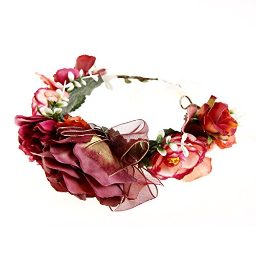Corona de Ever Fairy® de estilo griego, rústico y natural Flower Crown - A Talla única