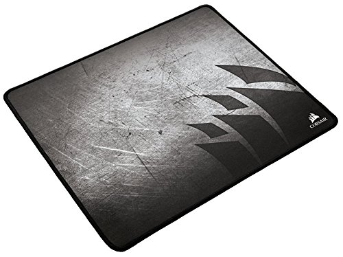 Corsair MM300 Alfombrilla de ratón para juego superficie paño antidezgaste, Tamaño Medio, Negro