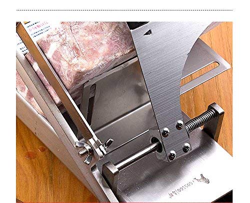Cortadora manual de carne de acero inoxidable para uso doméstico, cortadora de carne de res congelada, cortadora de carne de cordero, cortadora de queso para alimentos vegetales con función automátic