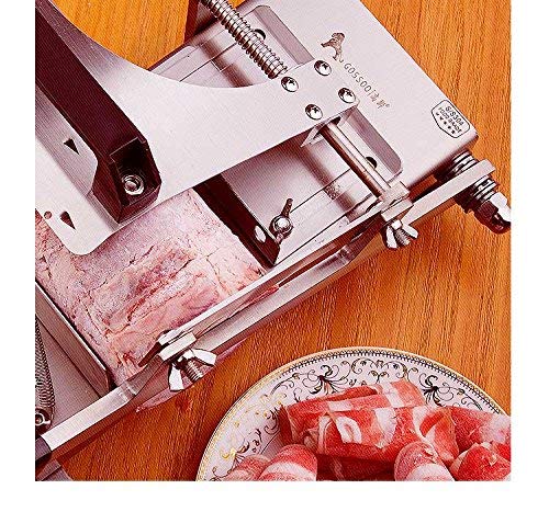 Cortadora manual de carne de acero inoxidable para uso doméstico, cortadora de carne de res congelada, cortadora de carne de cordero, cortadora de queso para alimentos vegetales con función automátic