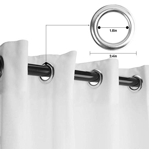 Cortinas opacas anchas con diseño de logotipo vintage para caza y tiro con silueta de rifle, cortinas estampadas, panel individual de 160 x 182 cm, para puerta corredera Blac