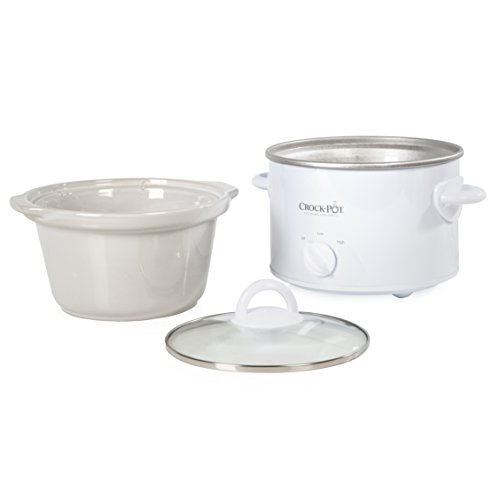 Crock Pot - Crock -pot de cocción lenta, 2.4 litros - blanco
