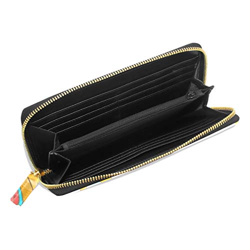 Cuchara Utensilios cocina Herramientas comer Pasaporte largo Bolsos embrague Monedero con cremallera Estuche Bolso Organizador dinero Bolsa Titular la tarjeta crédito dama Mujer Chica Hombre Regalo