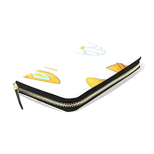 Cuchara Utensilios cocina Herramientas comer Pasaporte largo Bolsos embrague Monedero con cremallera Estuche Bolso Organizador dinero Bolsa Titular la tarjeta crédito dama Mujer Chica Hombre Regalo