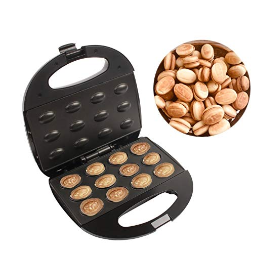 CXFEN Mini máquina eléctrica para Hacer Pasteles de Nuez Tuerca automática Máquina para Hacer gofres Pan Sandwich Tostadora de Hierro