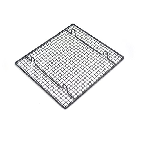 CZ-XING - Estante de refrigeración de alambre de acero inoxidable, 26 x 23 cm, extra grande, para galletas, pasteles, perfecto para hornear carne, rejilla de refrigeración para pasteles y galletas