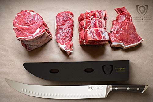 DALSTRONG Carnicero rompiendo Cimitar cuchillo -"The Reaper" - 35,56 cm - Extra - Serie Gladiador - Acero HC alemán - w/vaina
