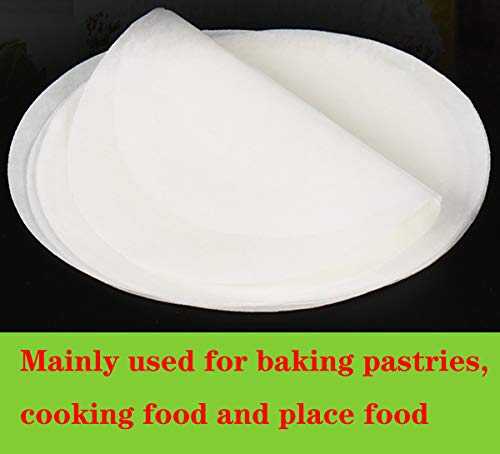 dancepandas Papel de Hornear Reutilizable 200PCS Papel Antiadherente Papel de Pergamino para Hornear Pasteles, cocinar, Pasteles de Queso, Horno