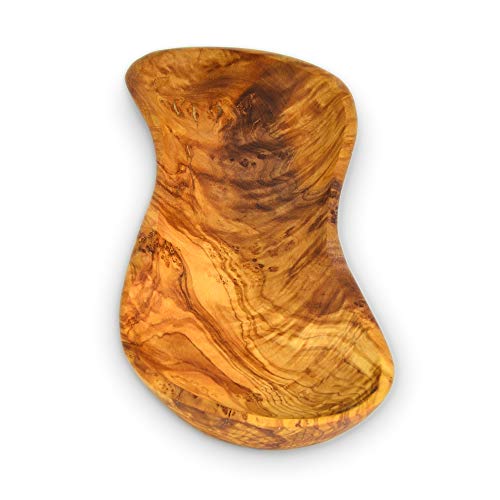 Darido Bandeja Multifuncional de Madera de Olivo para Servir Frutas secas, Queso, Galletas, Caramelos, Frutos Secos | Bandeja de Carne fría | Regalo Artesanal | Embalaje Reutilizable
