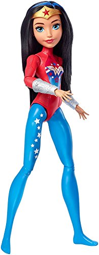 DC Superhero Girls- Muñeca Superheroína Wonder Woman de Entrenamient, Multicolor (Mattel FJG63)