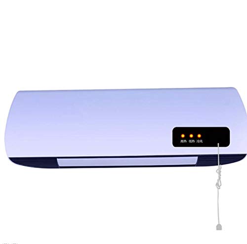 DDHZTA Calentador Home Control Remoto Calentador Eléctrico Pared Calentador Pared Colgante Baño Impermeable Móvil Calefacción Y Máquina De Refrigeración,White,Local