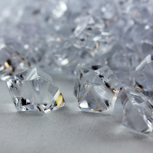 De acrílico con piedras decorativas - Crash de hielo - 28 x 16 mm transparente - de venta al por mayor - Set de decoración para la decoración de mesa y de alta calidad y diseño de hora de la decoración de la, acrílico, claro, 28x16mm