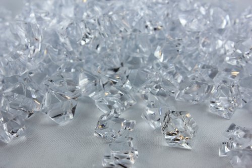 De acrílico con piedras decorativas - Crash de hielo - 28 x 16 mm transparente - de venta al por mayor - Set de decoración para la decoración de mesa y de alta calidad y diseño de hora de la decoración de la, acrílico, claro, 28x16mm