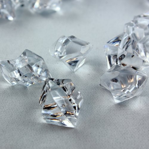 De acrílico con piedras decorativas - Crash de hielo - 28 x 16 mm transparente - de venta al por mayor - Set de decoración para la decoración de mesa y de alta calidad y diseño de hora de la decoración de la, acrílico, claro, 28x16mm