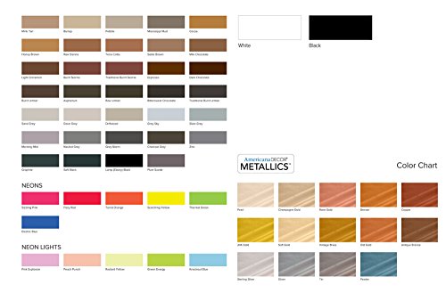 DecoArt Americana - Pintura acrílica Efecto metálico multisuperficie, Color Dorado