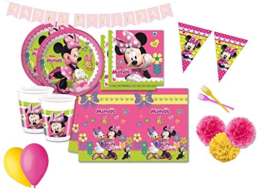 DECORATA PARTY Decoraciones de la Fiesta de cumpleaños de Minnie Mouse