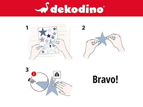 dekodino® Pegatina de pared abecedario con estampados de colores 26 letras