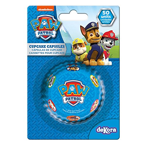 Dekora 339242 La Patrulla Canin, Capsulas Cupcakes, 50 Pezzi, Azul