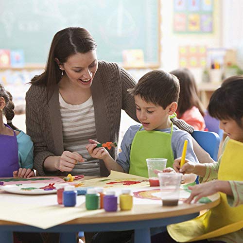 Delantal para niños, Delantales de pintura 12 piezas 12 colores Impermeables Tela no Tejida Delantales para Manualidades Actividad de Pintura Artística, Eventos Comunitarios y Cocina para Cocinar