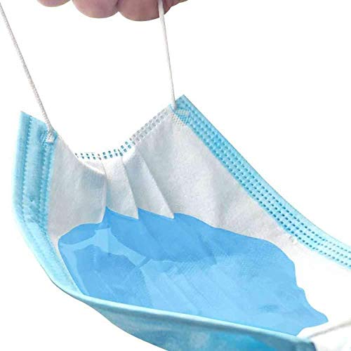 Desechable Tejido no Tejido Antibacteriana de 3 Capas 50 Piezas (Azul)