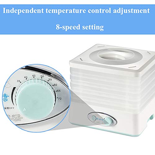 Deshidratadores de alimentos Mini secador de fruta, secador de comida, carne de vegetales y frutas deshidratador, 5-capa de capacidad de la bandeja de cocción, temperatura 8 velocidad ajustable, de ap