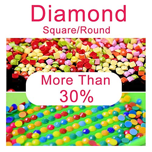 Diamante Pintura Kits De 5D DIY Taladro Completo La bella y las alubias Adultos Niños Crystal Rhinestone Bordado Cruz Puntada Diamond Painting Puzzle Hogar Decor De la Pared Manualidades 40x50cm
