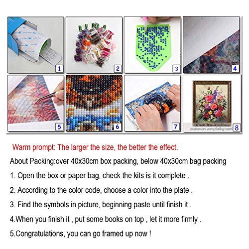 Diamante Pintura Kits De 5D DIY Taladro Completo La bella y las alubias Adultos Niños Crystal Rhinestone Bordado Cruz Puntada Diamond Painting Puzzle Hogar Decor De la Pared Manualidades 40x50cm