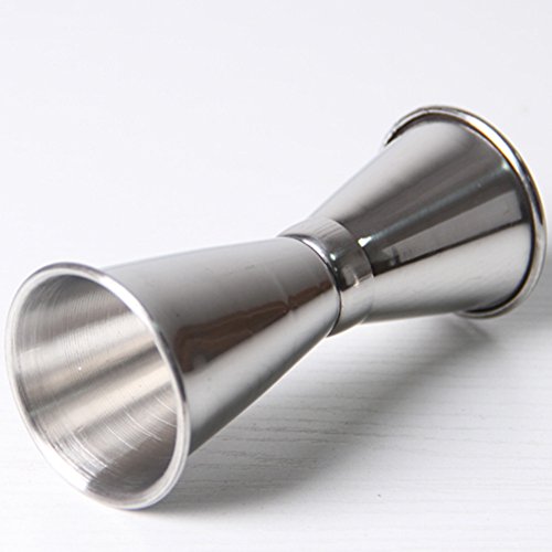 Dimart Stainless Steel Double Cocktail Jiggers Measure Shot (S,Silver)