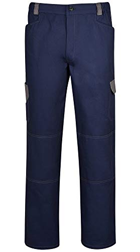 DINOZAVR Omega Pantalones de Trabajo de algodón para Hombre - Azul Marino 2XL